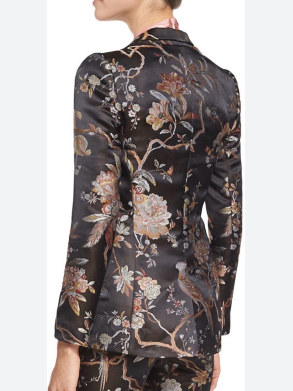 Alice + Olivia Macey Floral Single Button Blazer - Picture 2 of 8